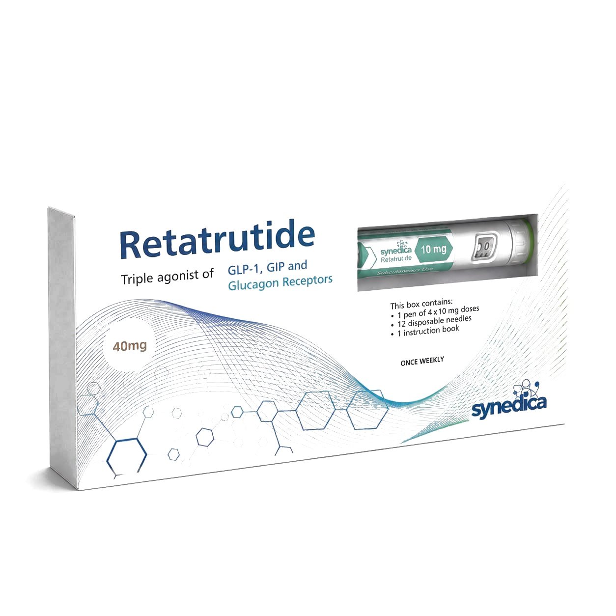 United Peptides pre-filled Retatrutide injection pen kit supplied ready for use
